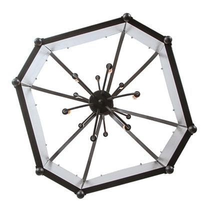Meyda Tiffany Citadel 12 Light 42" Wide Taper Candle Pendant