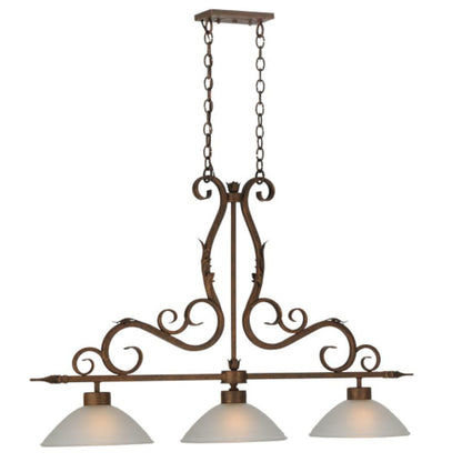 Meyda Tiffany Zamora 3 Light 49" Wide Linear Pendant