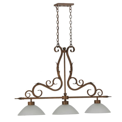 Meyda Tiffany Zamora 3 Light 49" Wide Linear Pendant