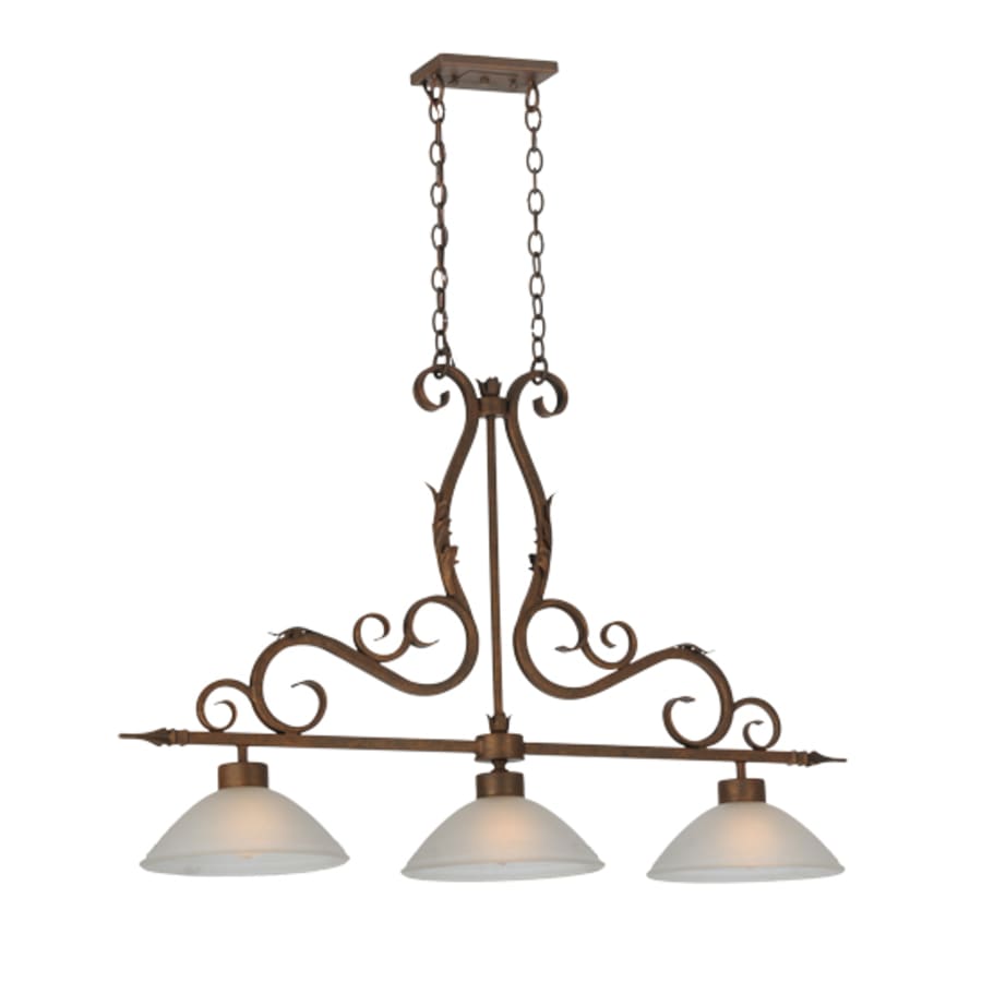 Meyda Tiffany Zamora 3 Light 49" Wide Linear Pendant