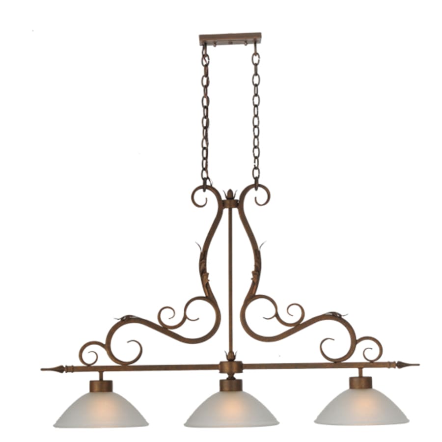 Meyda Tiffany Zamora 3 Light 49" Wide Linear Pendant