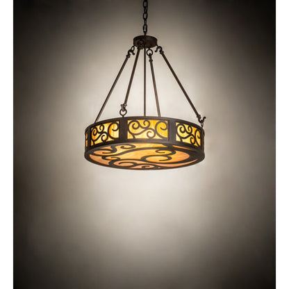 Meyda Tiffany Dean 3 Light 24" Wide Pendant