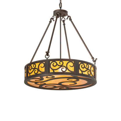 Meyda Tiffany Dean 3 Light 24" Wide Pendant