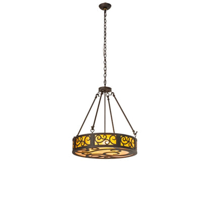 Meyda Tiffany Dean 3 Light 24" Wide Pendant