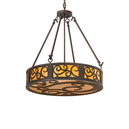 Meyda Tiffany Dean 3 Light 24" Wide Pendant