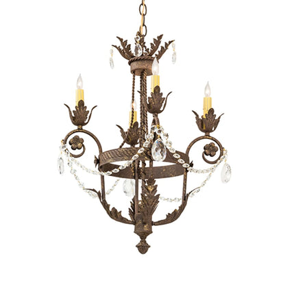 Meyda Tiffany Antonia 4 Light 20" Wide Crystal Candle Style Chandelier