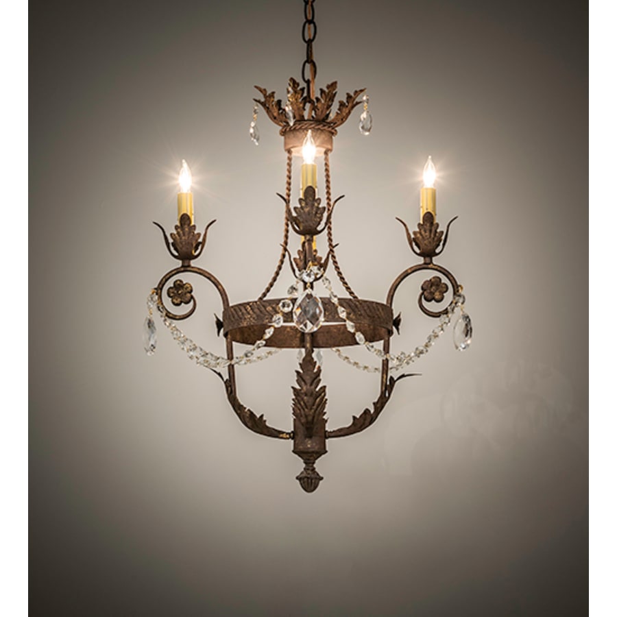 Meyda Tiffany Antonia 4 Light 20" Wide Crystal Candle Style Chandelier
