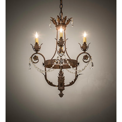 Meyda Tiffany Antonia 4 Light 20" Wide Crystal Candle Style Chandelier