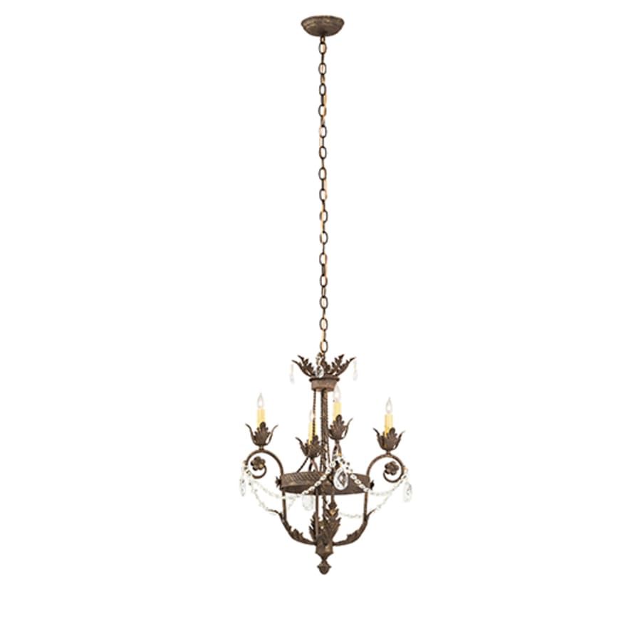 Meyda Tiffany Antonia 4 Light 20" Wide Crystal Candle Style Chandelier