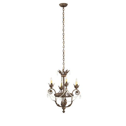 Meyda Tiffany Antonia 4 Light 20" Wide Crystal Candle Style Chandelier