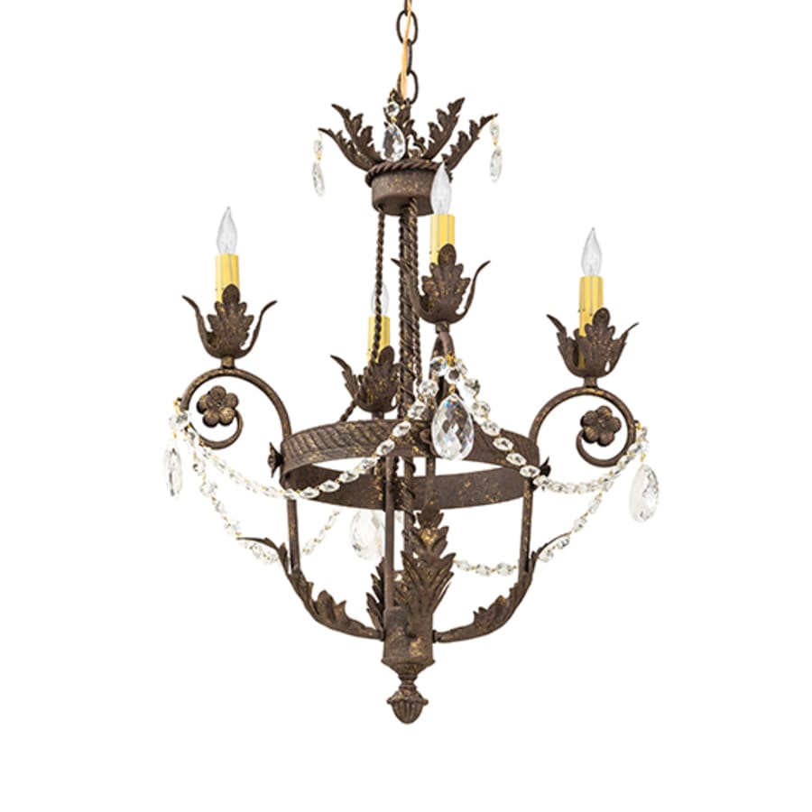 Meyda Tiffany Antonia 4 Light 20" Wide Crystal Candle Style Chandelier