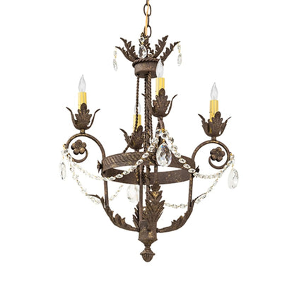 Meyda Tiffany Antonia 4 Light 20" Wide Crystal Candle Style Chandelier