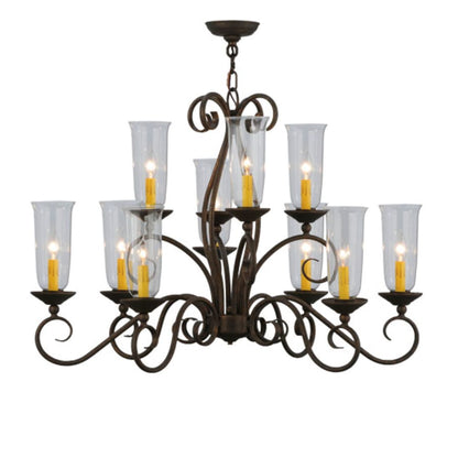 Meyda Tiffany Wallis 10 Light 21" Wide Taper Candle Style Chandelier