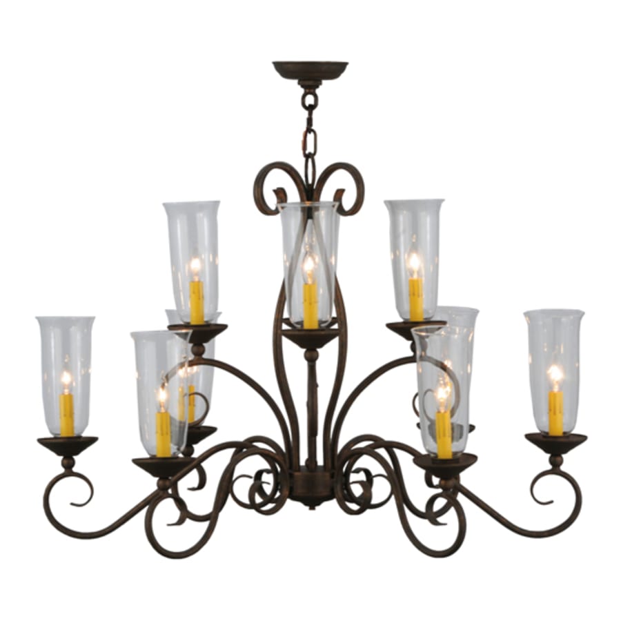 Meyda Tiffany Wallis 10 Light 21" Wide Taper Candle Style Chandelier