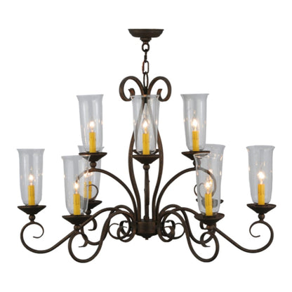 Meyda Tiffany Wallis 10 Light 21" Wide Taper Candle Style Chandelier