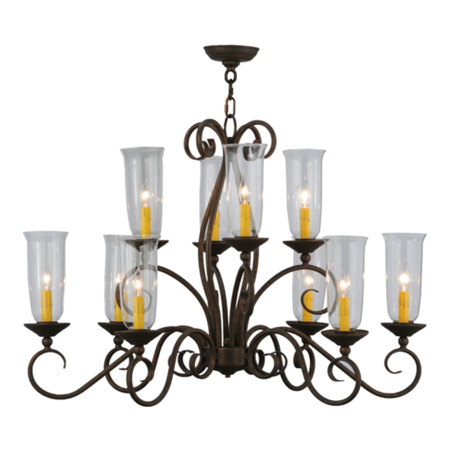 Meyda Tiffany Wallis 10 Light 21" Wide Taper Candle Style Chandelier