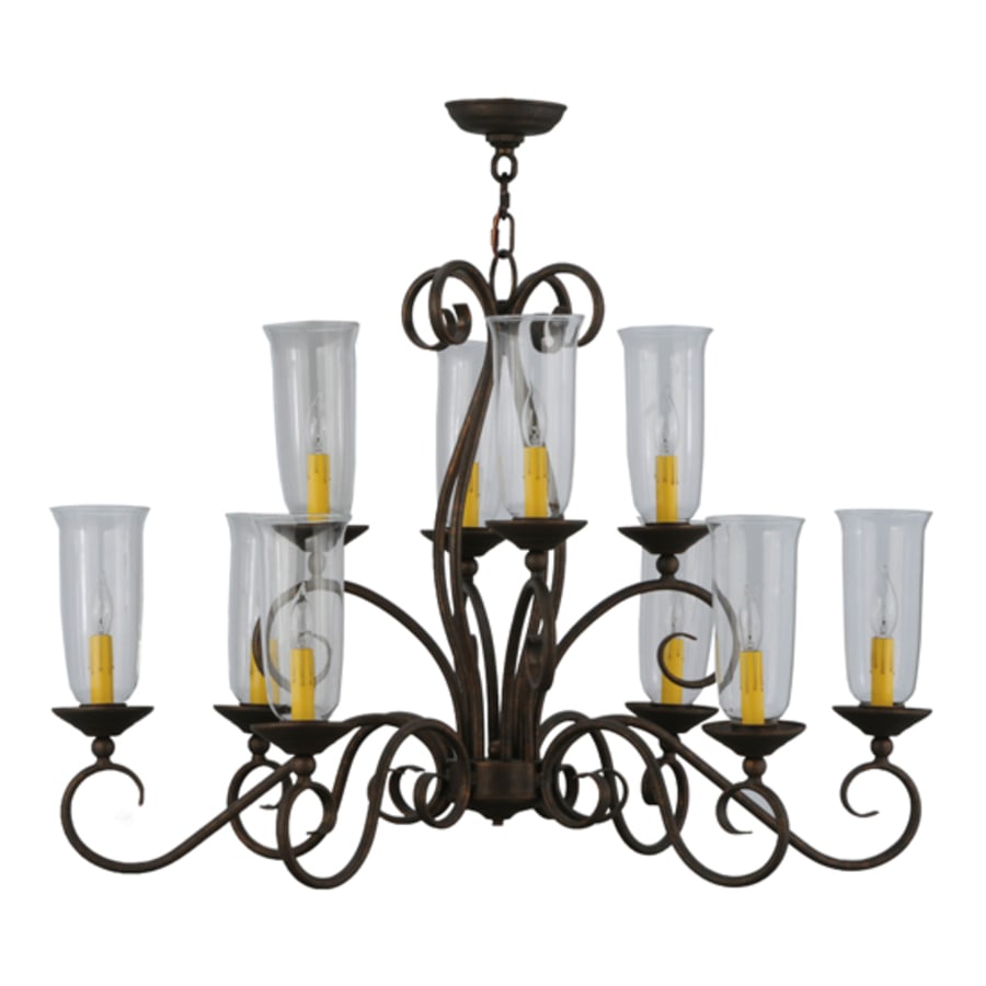 Meyda Tiffany Wallis 10 Light 21" Wide Taper Candle Style Chandelier