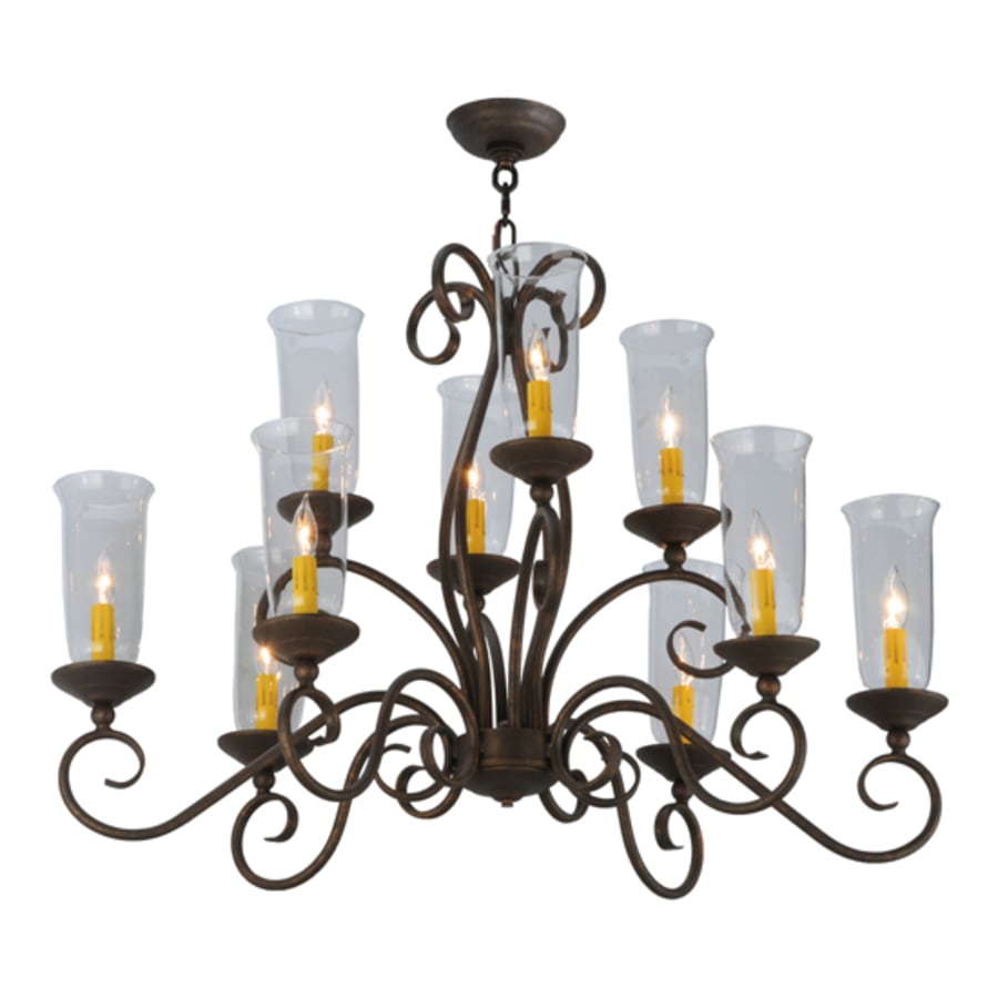 Meyda Tiffany Wallis 10 Light 21" Wide Taper Candle Style Chandelier