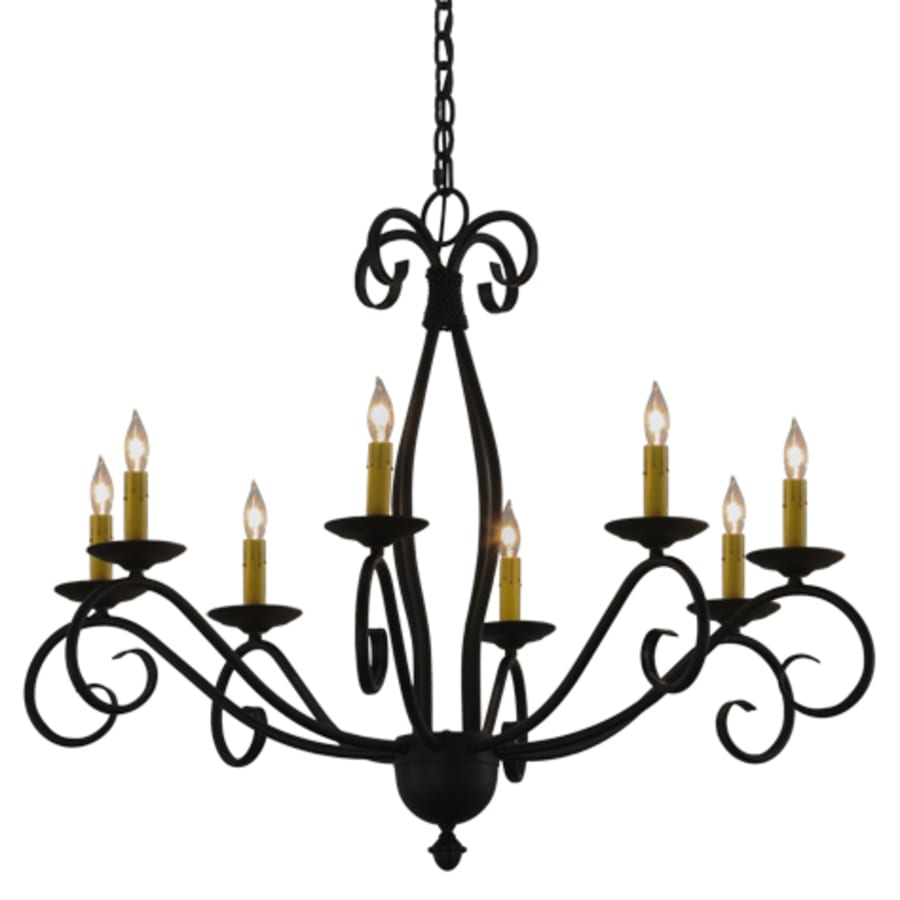Meyda Tiffany Sienna 8 Light 36" Wide Taper Candle Style Chandelier