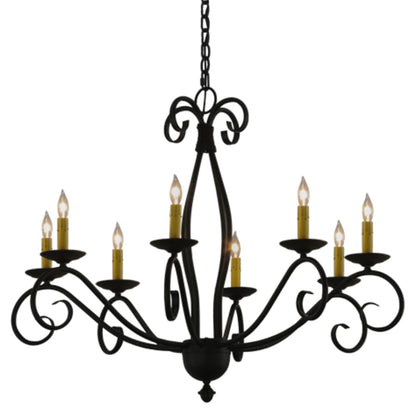 Meyda Tiffany Sienna 8 Light 36" Wide Taper Candle Style Chandelier
