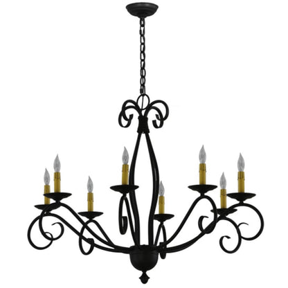Meyda Tiffany Sienna 8 Light 36" Wide Taper Candle Style Chandelier