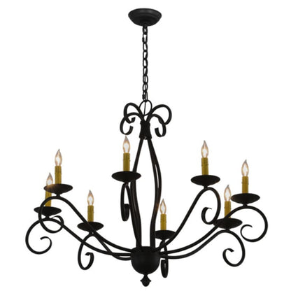 Meyda Tiffany Sienna 8 Light 36" Wide Taper Candle Style Chandelier