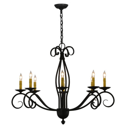 Meyda Tiffany Sienna 8 Light 36" Wide Taper Candle Style Chandelier