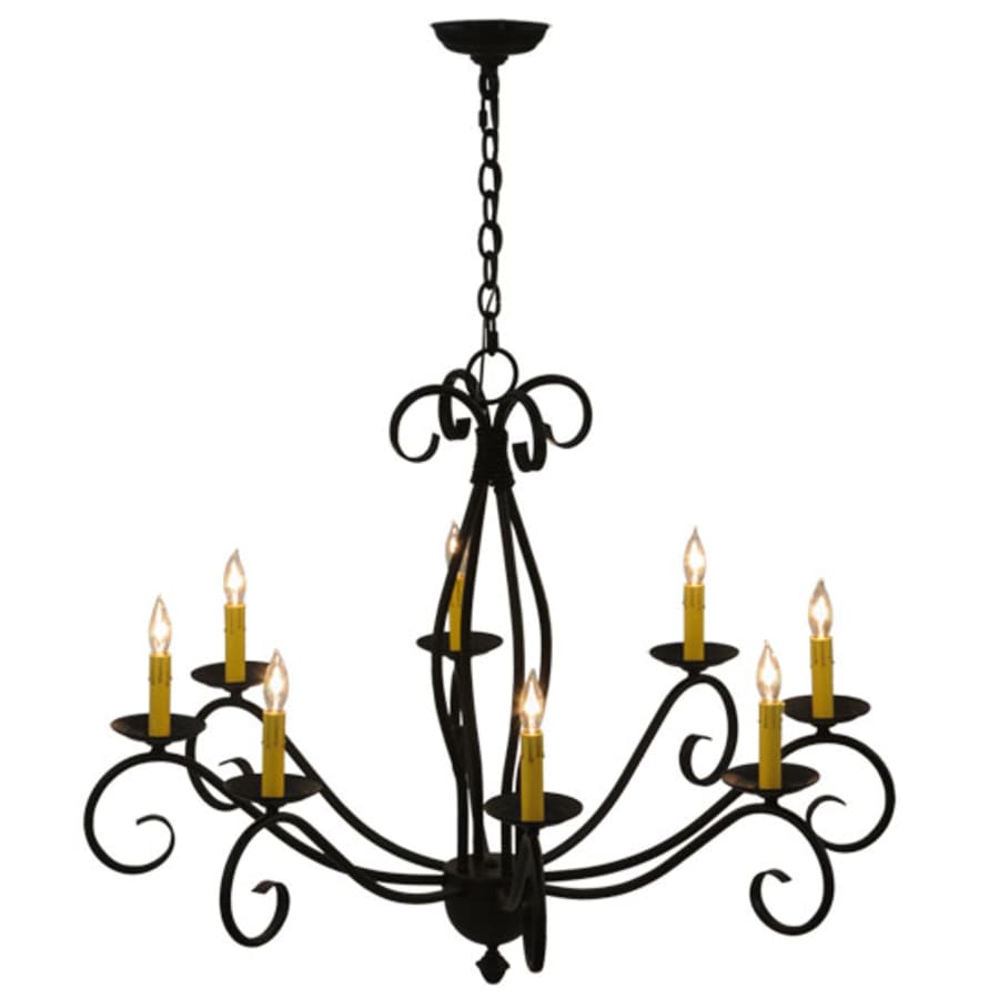 Meyda Tiffany Sienna 8 Light 36" Wide Taper Candle Style Chandelier