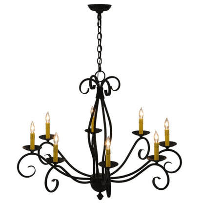 Meyda Tiffany Sienna 8 Light 36" Wide Taper Candle Style Chandelier