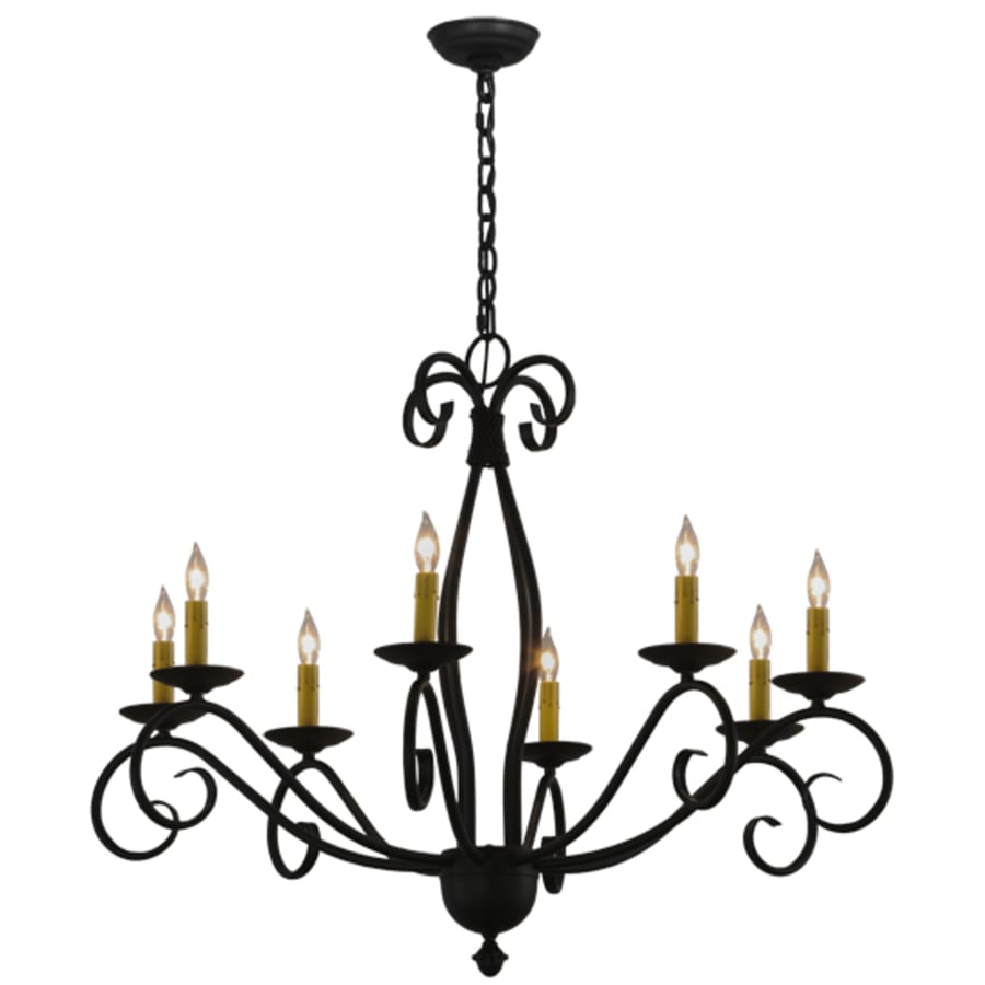 Meyda Tiffany Sienna 8 Light 36" Wide Taper Candle Style Chandelier