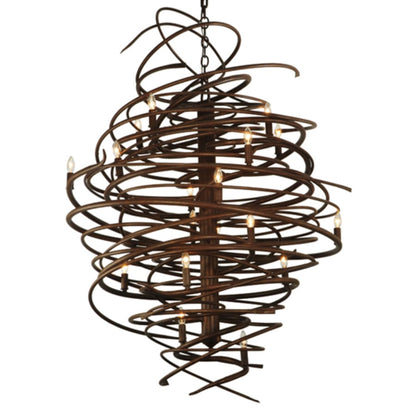 Meyda Tiffany Cyclone 18 Light 36" Wide Taper Candle Style Chandelier