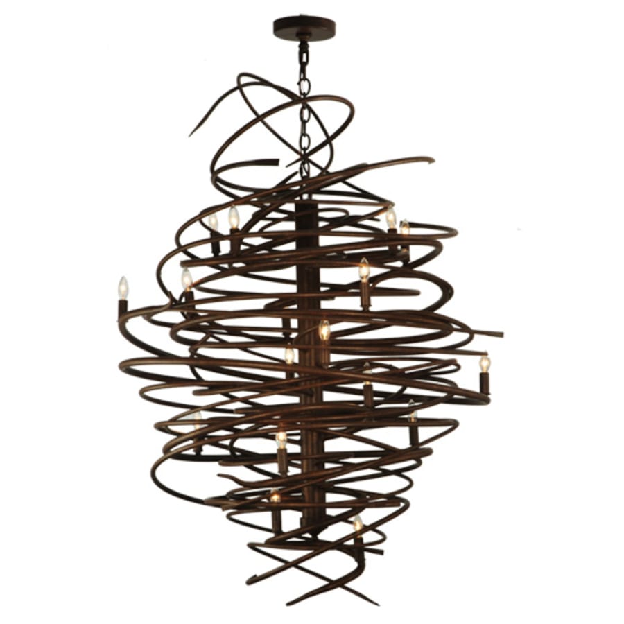 Meyda Tiffany Cyclone 18 Light 36" Wide Taper Candle Style Chandelier