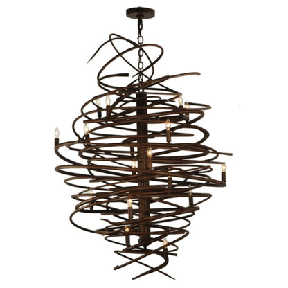 Meyda Tiffany Cyclone 18 Light 36" Wide Taper Candle Style Chandelier