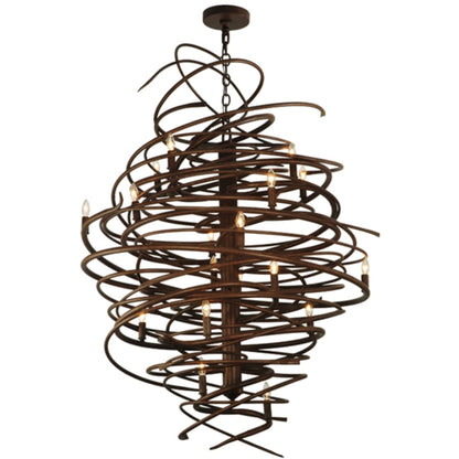 Meyda Tiffany Cyclone 18 Light 36" Wide Taper Candle Style Chandelier
