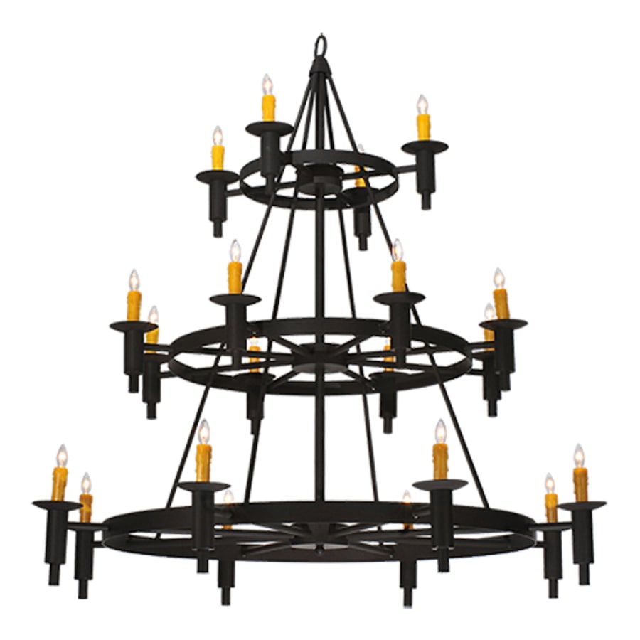 Meyda Tiffany Carella 20 Light 135" Tall Taper Candle Style Chandelier - Dark Roast Finish