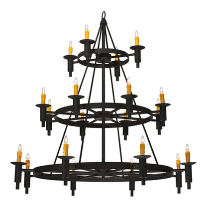 Meyda Tiffany Carella 20 Light 135" Tall Taper Candle Style Chandelier - Dark Roast Finish