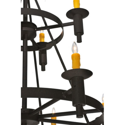 Meyda Tiffany Carella 20 Light 135" Tall Taper Candle Style Chandelier - Dark Roast Finish