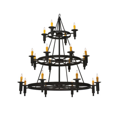 Meyda Tiffany Carella 20 Light 135" Tall Taper Candle Style Chandelier - Dark Roast Finish