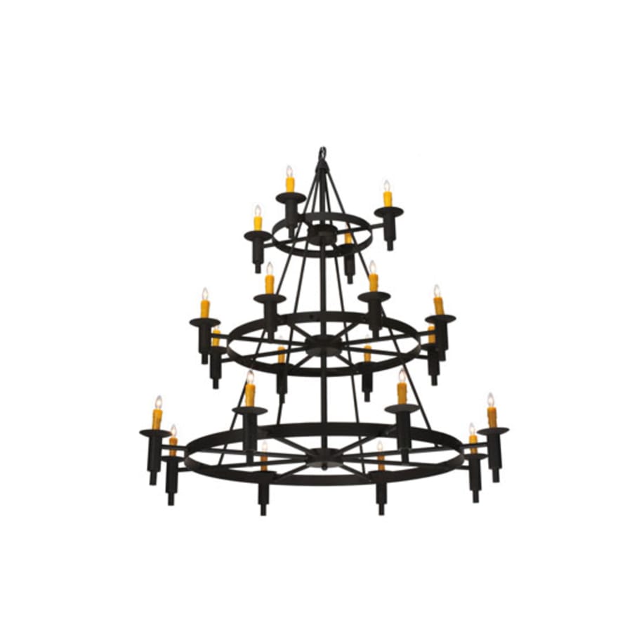 Meyda Tiffany Carella 20 Light 135" Tall Taper Candle Style Chandelier - Dark Roast Finish