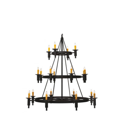 Meyda Tiffany Carella 20 Light 135" Tall Taper Candle Style Chandelier - Dark Roast Finish