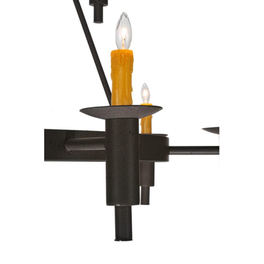 Meyda Tiffany Carella 20 Light 135" Tall Taper Candle Style Chandelier - Dark Roast Finish