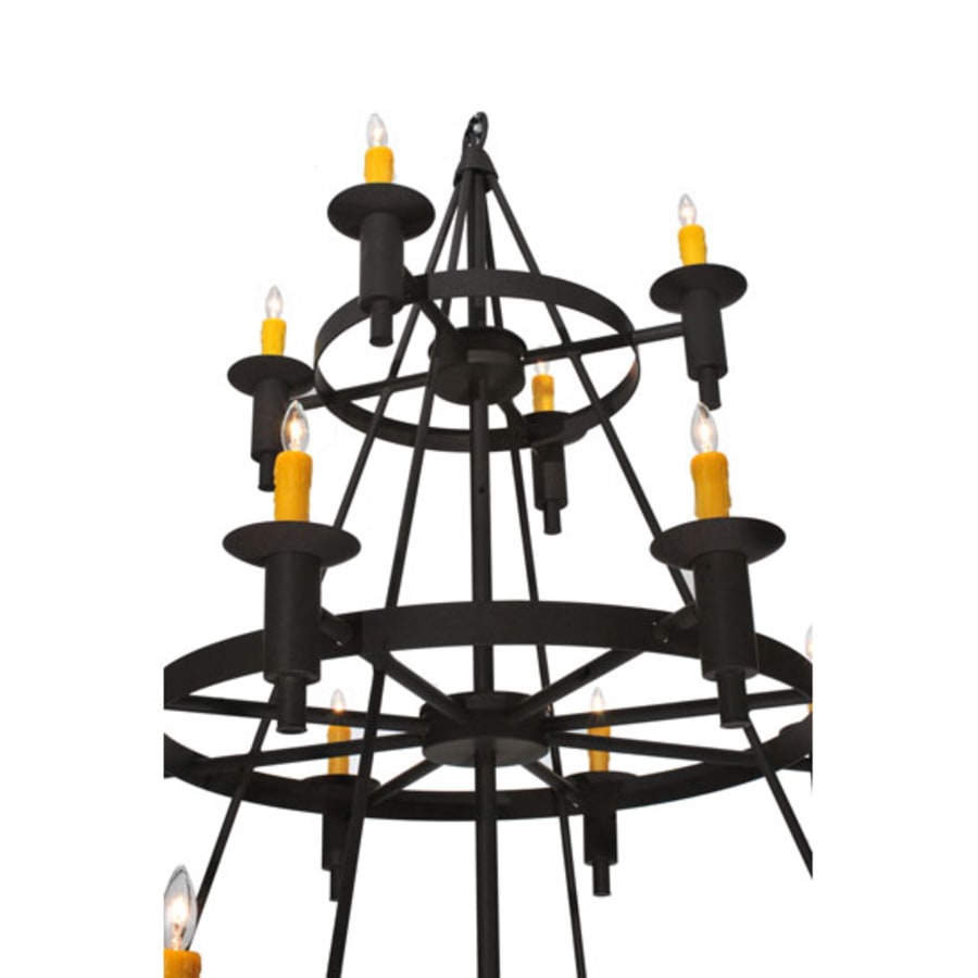 Meyda Tiffany Carella 20 Light 135" Tall Taper Candle Style Chandelier - Dark Roast Finish