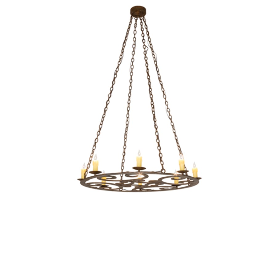 Meyda Tiffany Ashley 8 Light 42" Wide Taper Candle Style Chandelier