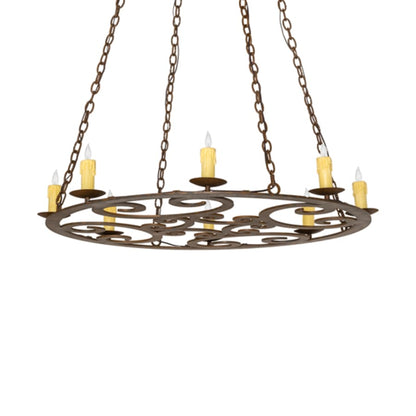 Meyda Tiffany Ashley 8 Light 42" Wide Taper Candle Style Chandelier