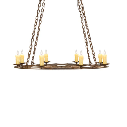 Meyda Tiffany Ashley 8 Light 42" Wide Taper Candle Style Chandelier