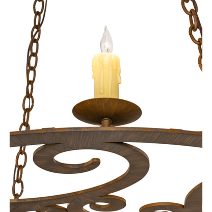 Meyda Tiffany Ashley 8 Light 42" Wide Taper Candle Style Chandelier