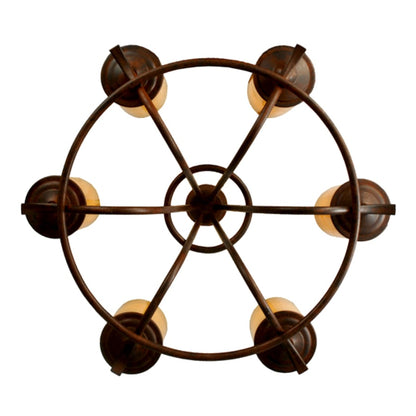Meyda Tiffany Octavia 6 Light 36" Wide Pillar Candle Style Chandelier