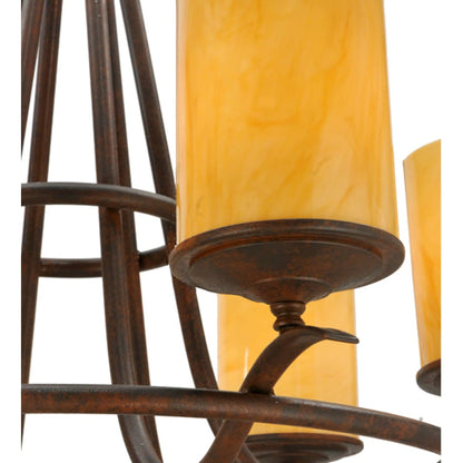 Meyda Tiffany Octavia 6 Light 36" Wide Pillar Candle Style Chandelier