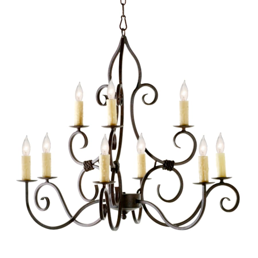 Meyda Tiffany Clayton 9 Light 36" Wide Taper Candle Style Chandelier