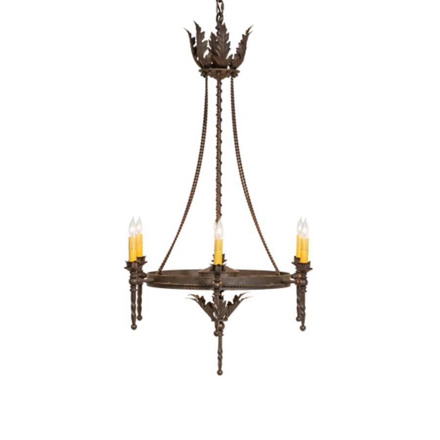Meyda Tiffany Amaury 6 Light 24" Wide Taper Candle Style Chandelier